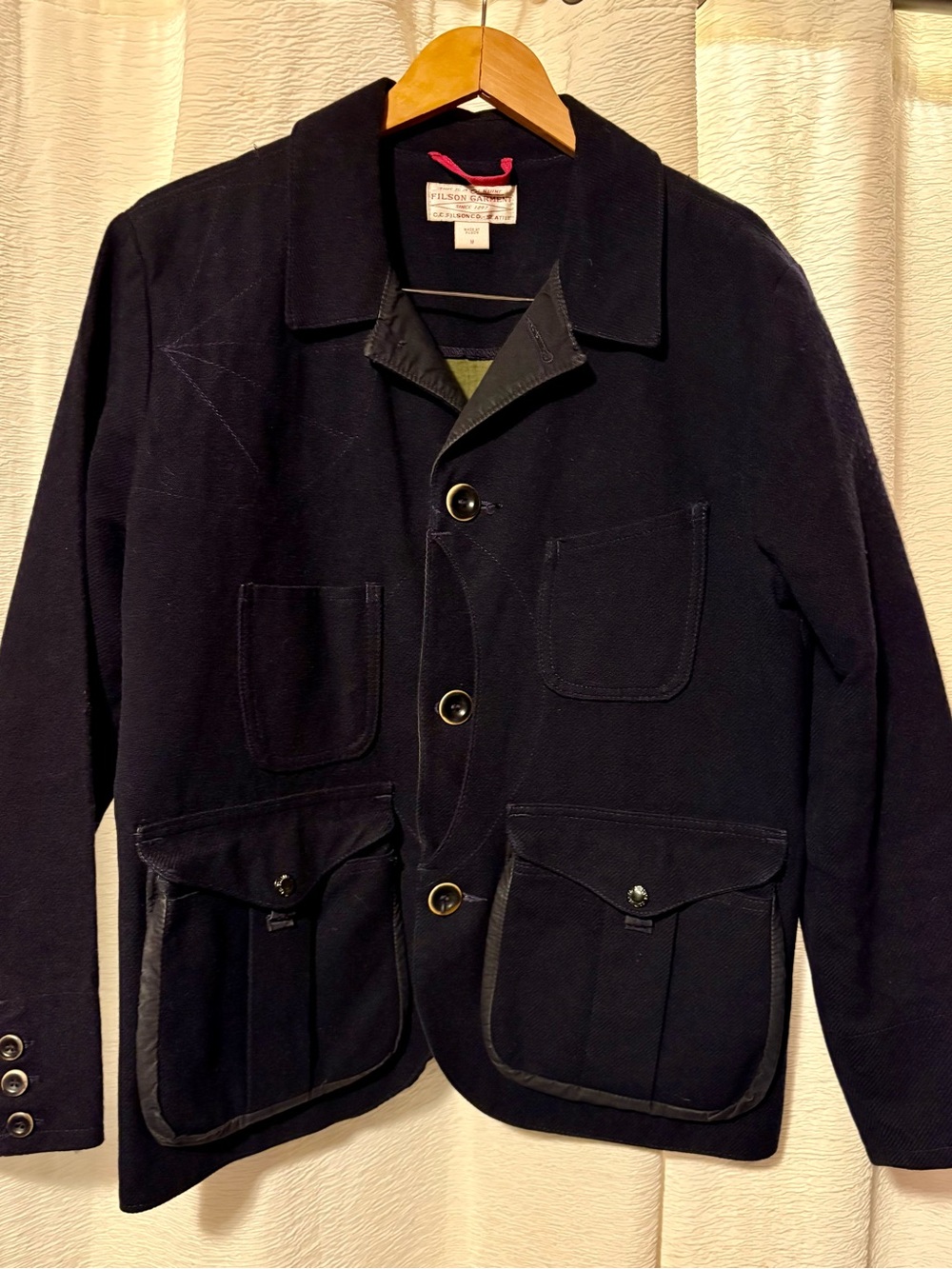 Filson Guide Work Jacket Navy Field Jacket with Utility Pockets